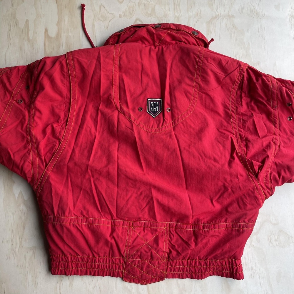 Vintage Bogner Mille Miglia 264 Jacket Mens Large Red Ski Racing Car Bomber - Picture 7 of 15